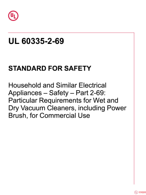 UL 60335-2-69 PDF